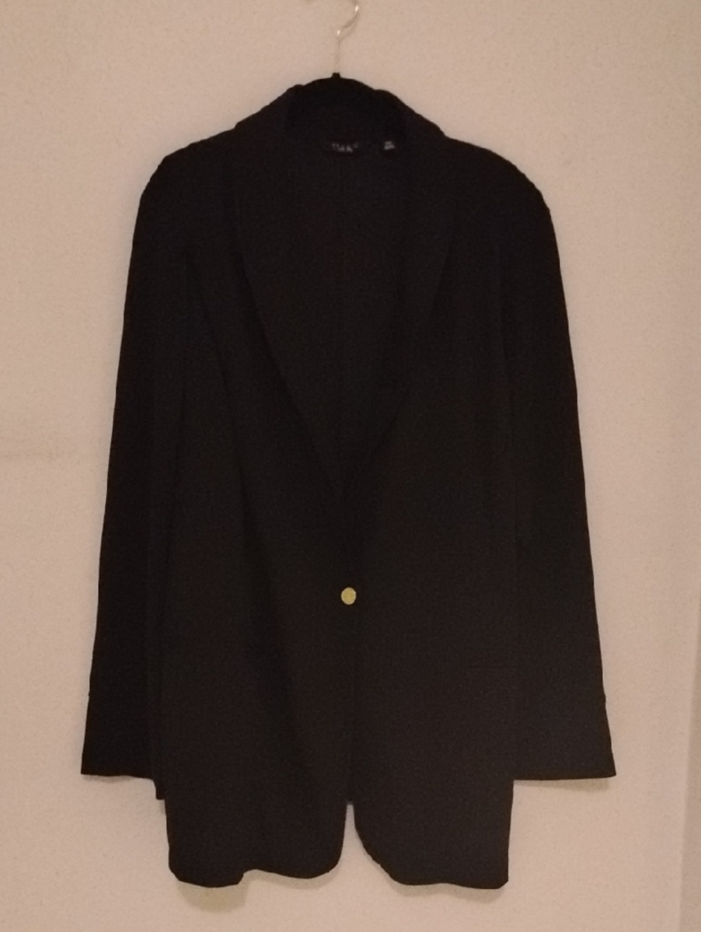 Iman Unlined Blazer Black Size 3X New Without Tag